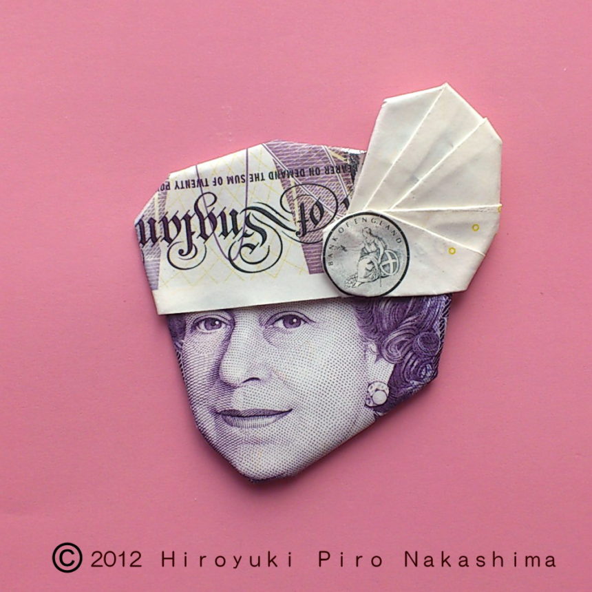 QueenElizabethⅡ Feather hat / エリザベス女王2世 フェザーハット | Piro Money Origami World
